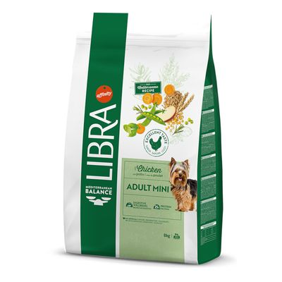 LIBRA DOG | Mini kg 3 con Pollo | Crocchette per cani di piccola taglia