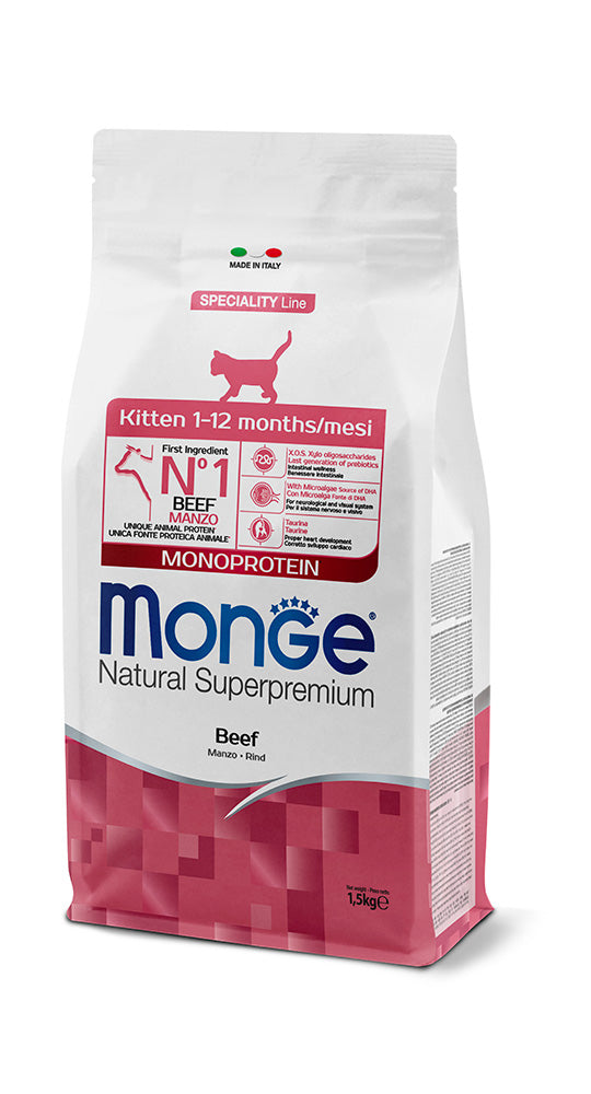 Monge Natural Superpremium Kitten Monoprotein – Manzo