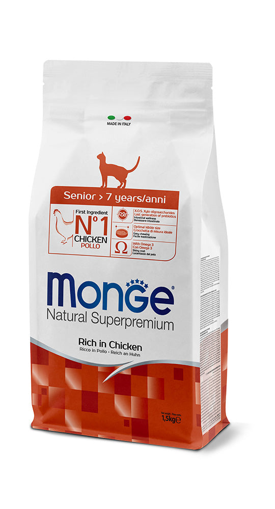 Monge Natural Superpremium Senior Ricco in Pollo