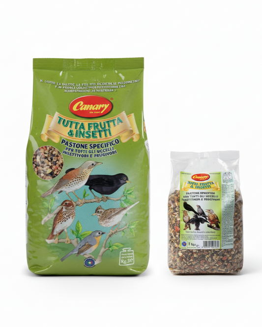 Tutta frutta e insetti pastone