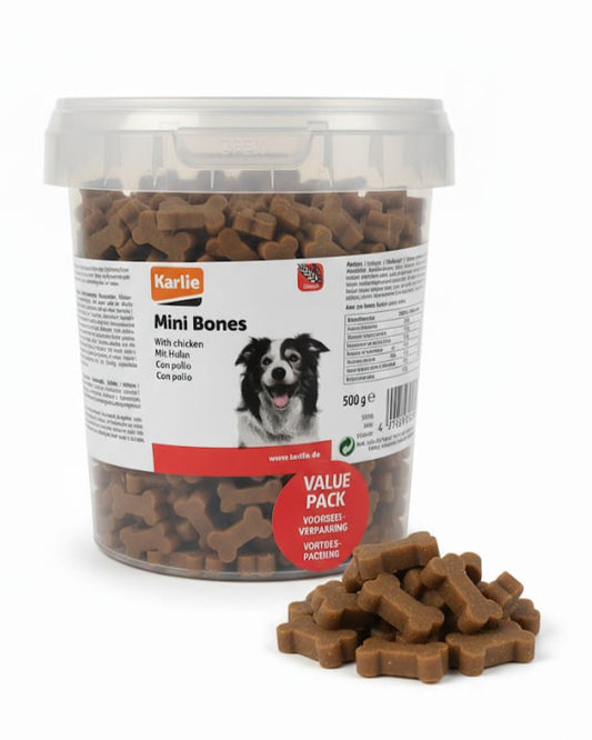 Karlie | Mini Bones Mix – Snack Multigusto per Cani di Piccola Taglia