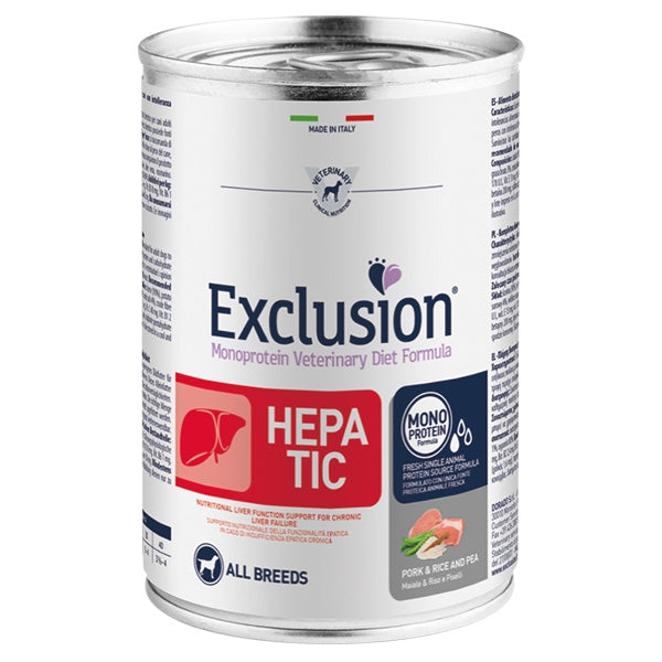 Exclusion - Hepatic Adult Monoproteico Pork&Rice and Pea - All Breeds