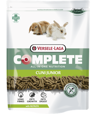 Versele-laga - Complete Cuni junior 500g - Alimento completo estruso  per conigli (nani) da 0 a 8 mesi.