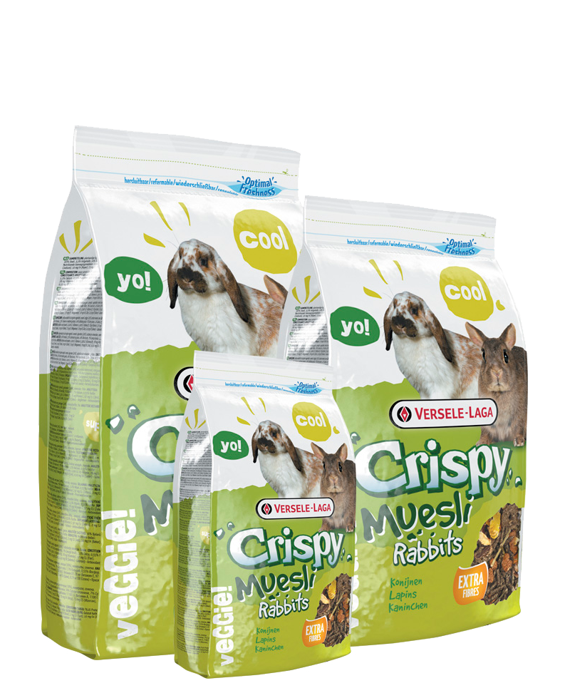 VERSELE-LAGA - Crispy muesly rabbits - alimento per conigli nani