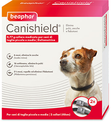 Beaphar - Canishield Collare antiparassitario contro zecche, pulci e flebotom