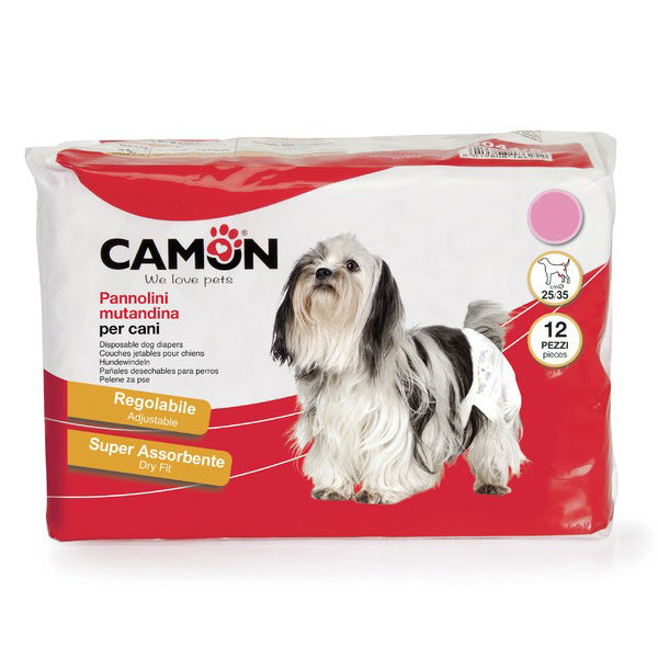 Pannolini mutandina  per cani 12 pezzi