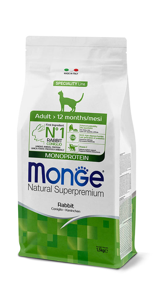 Monge Natural Superpremium Adult Monoprotein – Coniglio