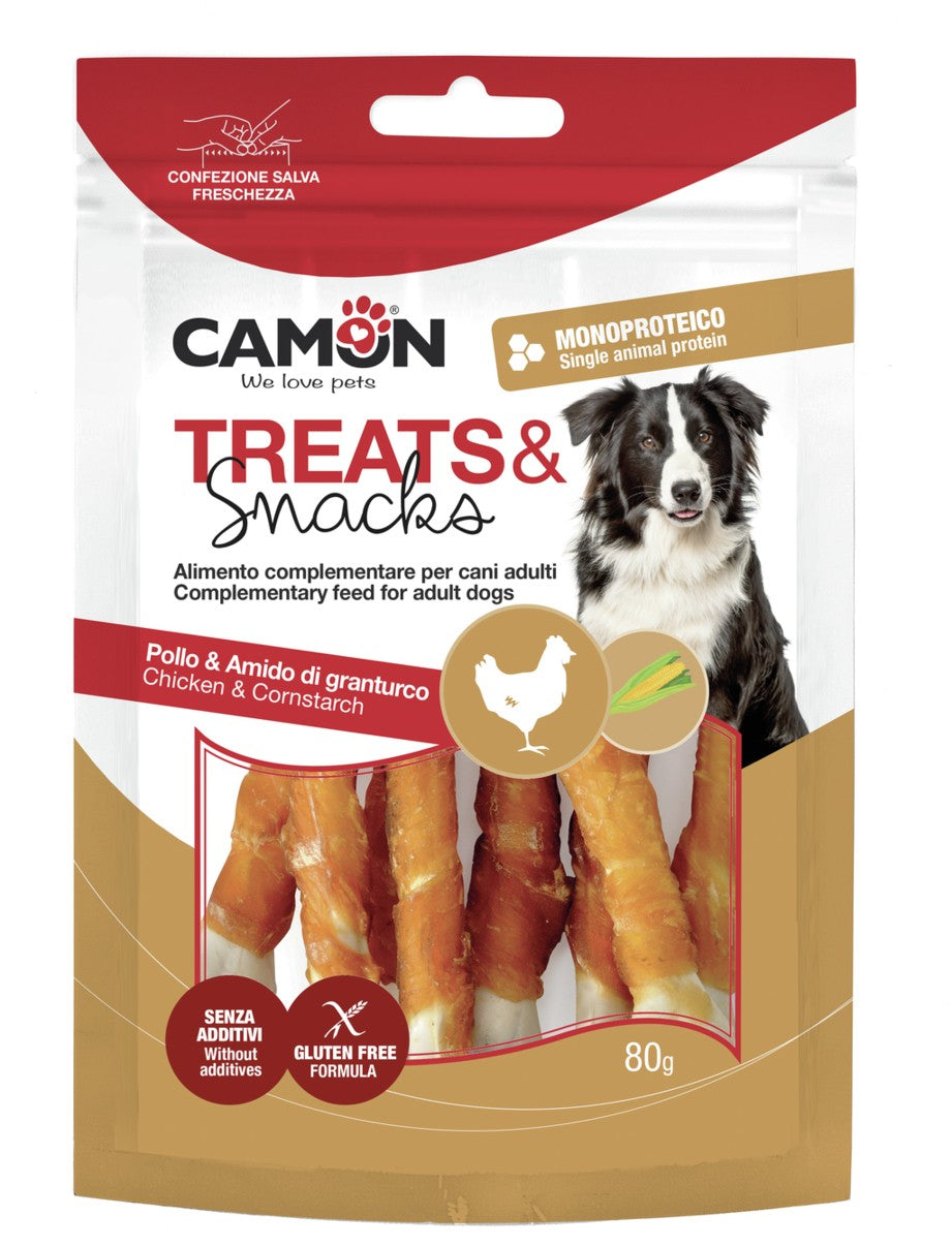 Treats & Snack - Ossicini arrotolati con pollo