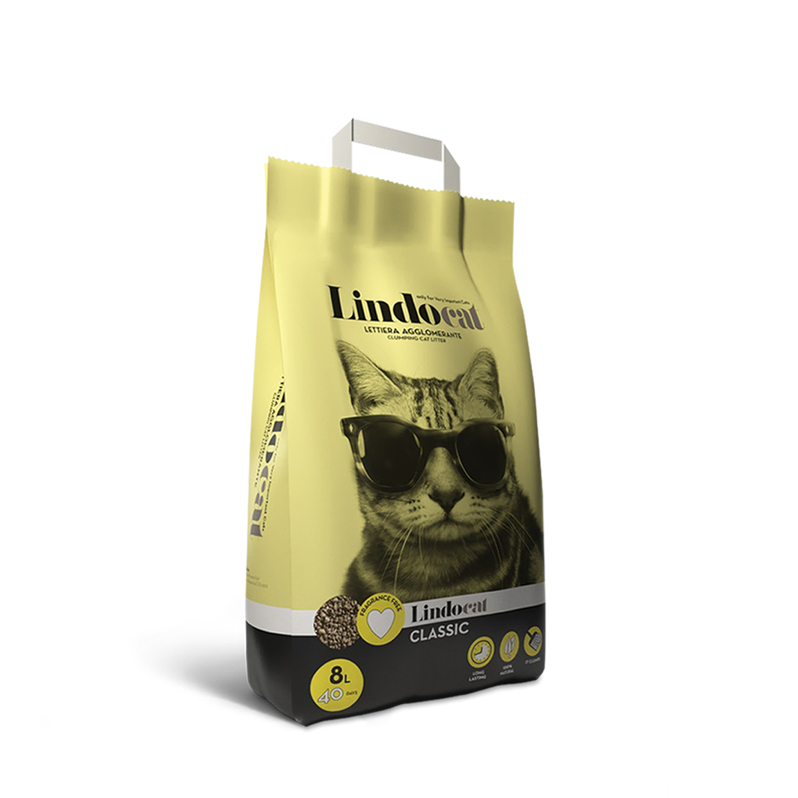 Lindocat CLASSIC - lettiera agglomerante senza profumazione