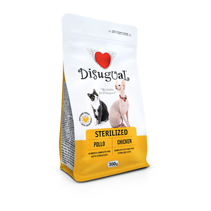 Disugual sterilizzato pollo crocchette gatto