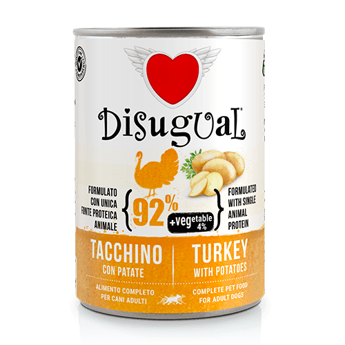 DISUGUAL - 400 g - Alimento umido per cani VEGETABLE