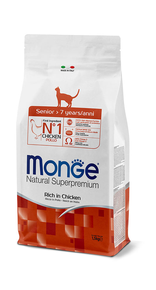Monge Natural Superpremium Senior Ricco in Pollo