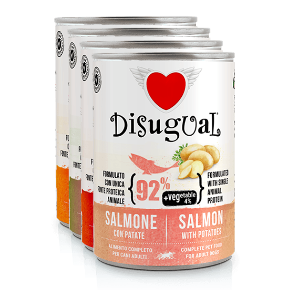 DISUGUAL - 400 g - Alimento umido per cani VEGETABLE