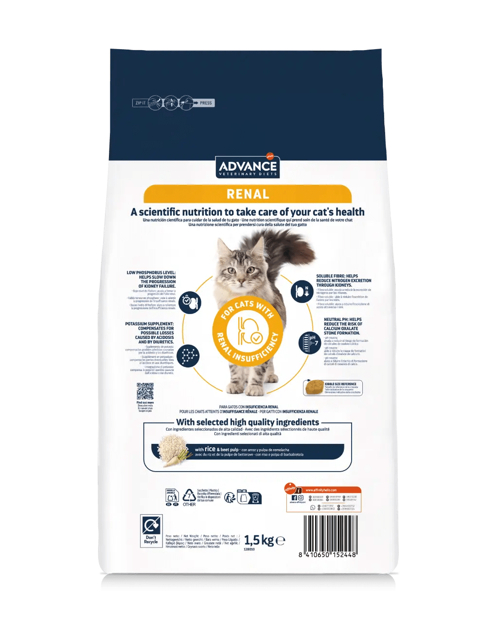 ADVANCE - RENAL - crocchette per gatti con problemi alle vie urinarie