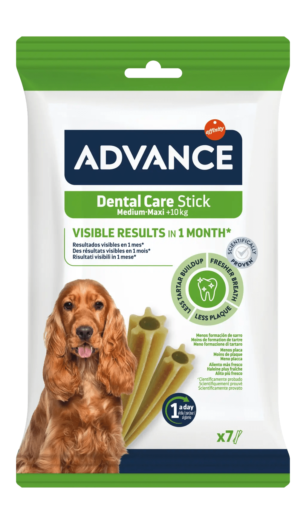 ADVANCE - Dental Care stick - medium maxi +10 kg