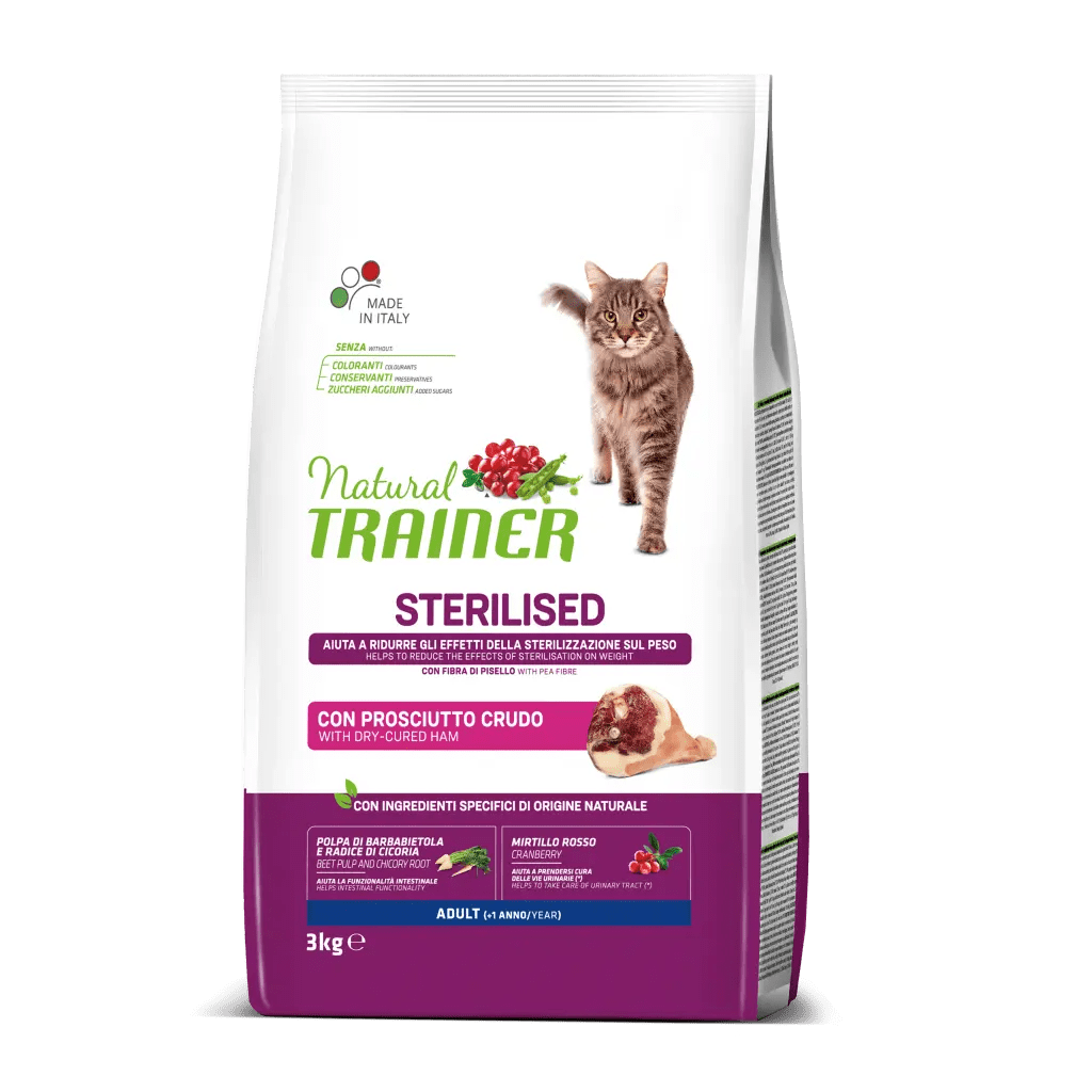 NATURAL TRAINER - Cat Sterilized - PROSCIUTTO