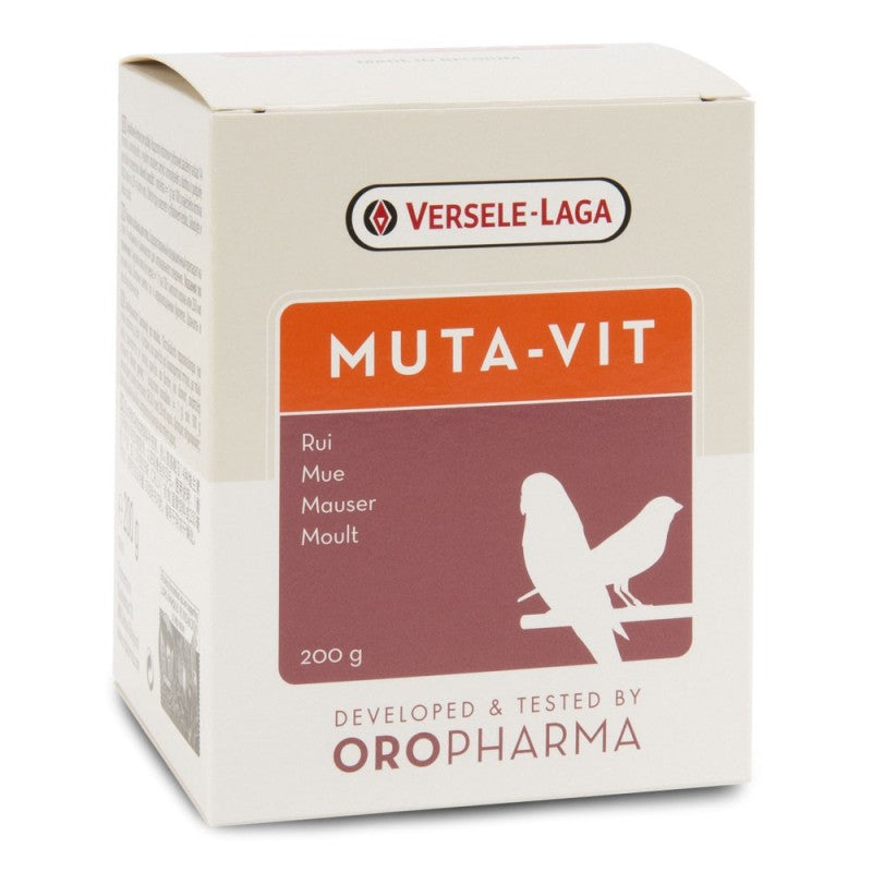 Muta Vit Polvere - Oropharma - Integratore Vitaminico per la Muta di Uccelli e Pappagalli