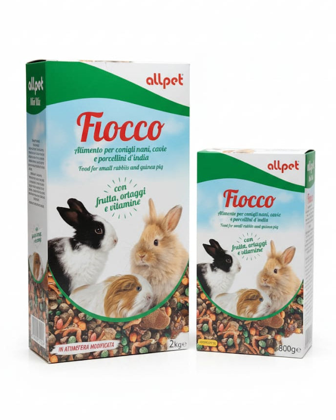 Fiocco | Alimento per conigli nani, cavie e porcellini d' India | All Pet