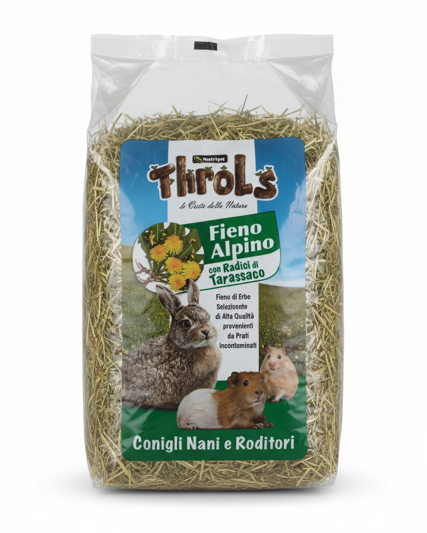THROLS FIENO ALPINO CON RADICI DI TARASSACO - 500 g