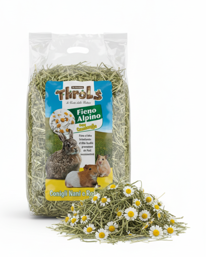 THROLS FIENO ALPINO CON FIORI DI CAMOMILLA - 500 g