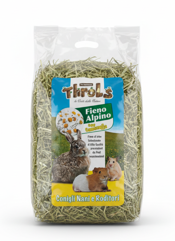 THROLS FIENO ALPINO CON FIORI DI CAMOMILLA - 500 g