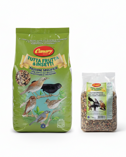 Tutta frutta e insetti pastone