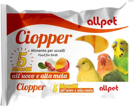 Ciopper - biscotto per uccelli all uovo e mela 🍎