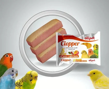 Ciopper - biscotto per uccelli all uovo e mela 🍎