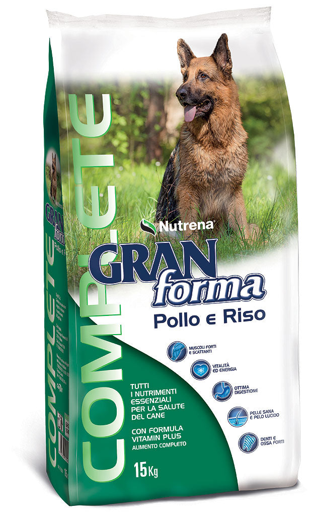 GRAN FORMA COMPLETE Crocchette per cani adulti con POLLO e RISO