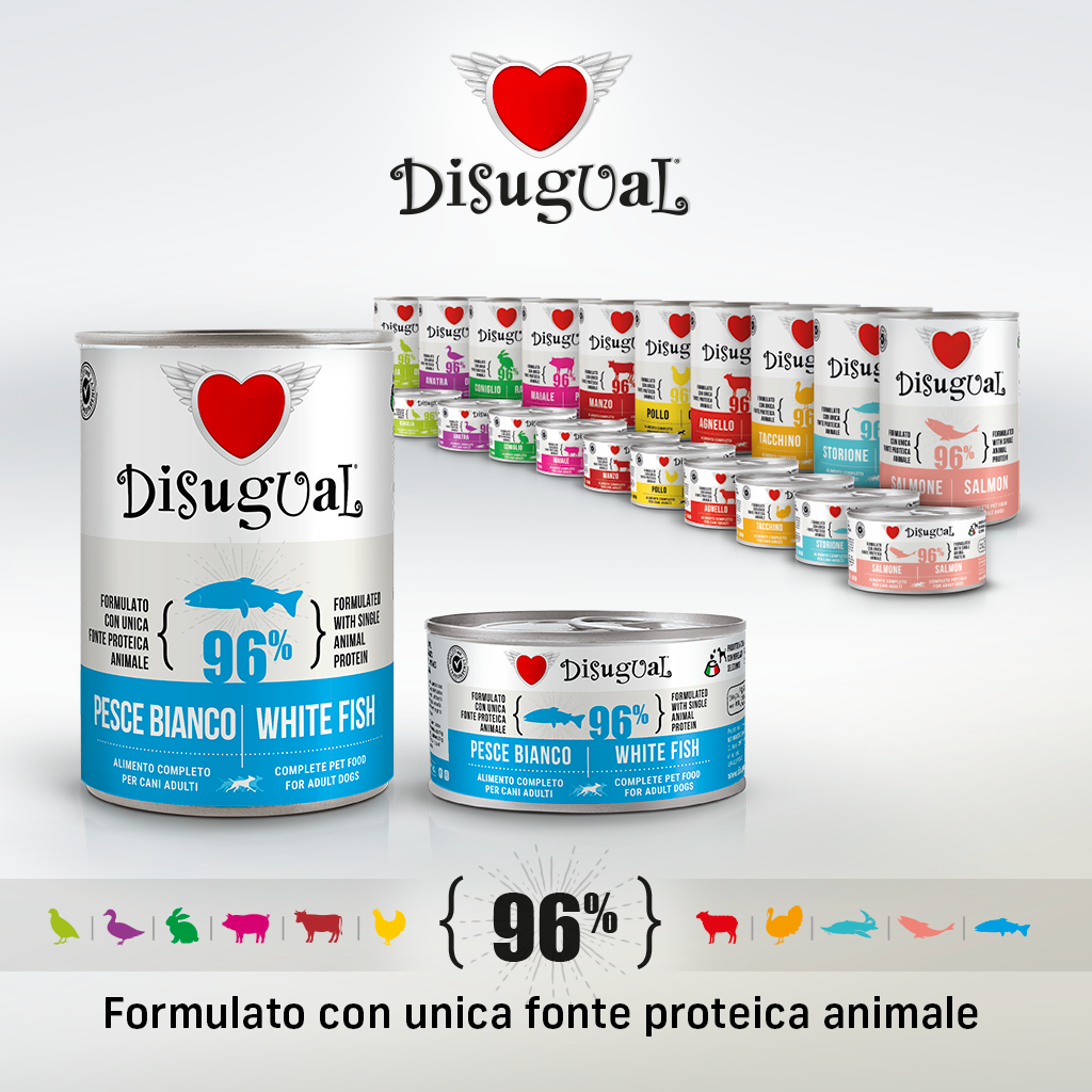 DISUGUAL - 400 g - Alimento umido per cani