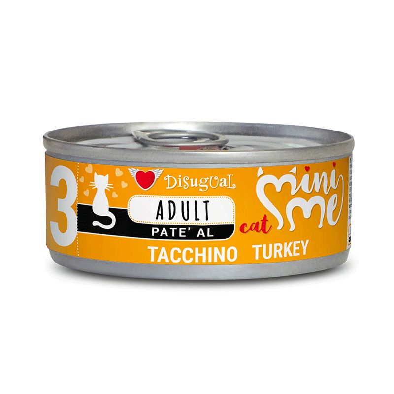 DISUGUAL - 85 g - Alimento umido per gatti adulti MINI ME - Patè
