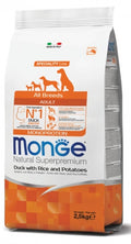 MONGE - All Breeds Adult Monoprotein Anatra con Riso e Patate