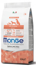 MONGE - All Breeds Adult Monoprotein Salmone con Riso