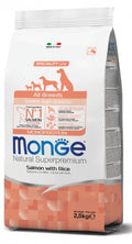 MONGE - All Breeds Puppy & Junior Salmone con Riso
